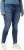 Ulla Popken Textured Stripe Sarah Slim Fit Jeans Blue - Jeans & Bukser i Store Størrelser – Plus Size - 