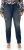 Ulla Popken Sammy Destroy 5 Pocket Jeans Blue Denim - Jeans & Bukser i Store Størrelser – Plus Size - 
