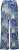 Ulla Popken Paisley Straight Leg Pull On Pants Blue - Jeans & Bukser i Store Størrelser – Plus Size - 