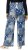 Ulla Popken Paisley Straight Leg Pull On Pants Blue - Jeans & Bukser i Store Størrelser – Plus Size - 