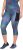 Ulla Popken Quick Dry Cropped Geometric Print Leggings Grey - Jeans & Bukser i Store Størrelser – Plus Size - 