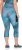 Ulla Popken Quick Dry Cropped Geometric Print Leggings Blue - Jakker - 