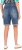 Ulla Popken Palm Print Denim Bermuda Shorts Blue Denim - Jeans & Bukser i Store Størrelser – Plus Size - 