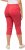 Ulla Popken Stretch Fit Raw Hem Capris Dark Coral - Jeans & Bukser i Store Størrelser – Plus Size - 