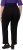 Ulla Popken Striped Elastic Waist Sweatpants Black - Jeans & Bukser i Store Størrelser – Plus Size - 