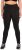 Ulla Popken Straight Leg Quick Drying Leggings Black - Jeans & Bukser i Store Størrelser – Plus Size - 