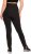 Ulla Popken Straight Leg Quick Drying Leggings Black - Jeans & Bukser i Store Størrelser – Plus Size - 