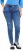 Ulla Popken Lightly Distressed Slim Leg Jeans Blue - Jeans & Bukser i Store Størrelser – Plus Size - 