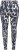 Ulla Popken Quick Drying Abstract Print Leggings Black - Jeans & Bukser i Store Størrelser – Plus Size - Jeans & bukser, EU 42-70
