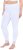 Ulla Popken Lace Trim Leggings White - Jeans & Bukser i Store Størrelser – Plus Size - Jeans & bukser, EU 42-70