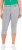 Ulla Popken Denim Fringed Hem Capris Grey - Jeans & Bukser i Store Størrelser – Plus Size - 