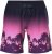 Ulla Popken Active Wide Leg Elastic Waist Palm Tree Pattern Mesh Shorts Black - Jeans & Bukser i Store Størrelser – Plus Size - Jeans & bukser, EU 42-70