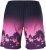 Ulla Popken Active Wide Leg Elastic Waist Palm Tree Pattern Mesh Shorts Black - Jeans & Bukser i Store Størrelser – Plus Size - Jeans & bukser, EU 42-70