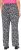 Ulla Popken Leopard Print Elastic Waist Pants Black - Jeans & Bukser i Store Størrelser – Plus Size - 
