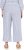 Ulla Popken Coastal Stripe Linen Blend Elastic Waist Culottes Blue - Jeans & Bukser i Store Størrelser – Plus Size - 
