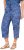 Ulla Popken Italy Print Elastic Waist Culottes Blue - Jeans & Bukser i Store Størrelser – Plus Size - 