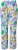 Ulla Popken Italy Print Elastic Waist Pants White - Jeans & Bukser i Store Størrelser – Plus Size - 