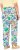 Ulla Popken Italy Print Elastic Waist Pants White - Jeans & Bukser i Store Størrelser – Plus Size - 