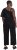 Ulla Popken Asymmetric Lace Panel Jumpsuit Black - Jeans & Bukser i Store Størrelser – Plus Size - 