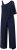 Ulla Popken Asymmetric Lace Panel Jumpsuit Navy - Jeans & Bukser i Store Størrelser – Plus Size - Jeans & bukser, EU 42-70