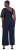 Ulla Popken Asymmetric Lace Panel Jumpsuit Navy - Jeans & Bukser i Store Størrelser – Plus Size - Jeans & bukser, EU 42-70
