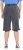 Ulla Popken Indigo Dyed Elastic Waist Jersey Shorts Black - Jeans & Bukser i Store Størrelser – Plus Size - 