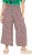 Ulla Popken Rose Wide Leg Elastic Waist Leopard Pattern Culottes White - Jeans & Bukser i Store Størrelser – Plus Size - Jeans & bukser, EU 42-70