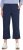 Ulla Popken Textured Elastic Waist Cropped Pants Navy - Ulla Popken - 
