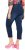 Ulla Popken Cropped Denim Look Stretch Fit Leggings Denim Blue - Jeans & Bukser i Store Størrelser – Plus Size - 