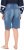 Ulla Popken Denim Wide Leg Elastic Waist Bermuda Shorts Blue Denim - Jeans & Bukser i Store Størrelser – Plus Size - 