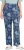Ulla Popken Patchwork Paisley Elastic Waist Pants Blue - Jeans & Bukser i Store Størrelser – Plus Size - 