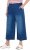 Ulla Popken Denim Culottes Blue - Jeans & Bukser i Store Størrelser – Plus Size - 