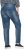 Ulla Popken Decorative Seam Stretch Fit Boyfriend Jeans Blue - Jeans & Bukser i Store Størrelser – Plus Size - 