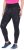 Ulla Popken Quick Drying Flower Print Leggings Black - Jeans & Bukser i Store Størrelser – Plus Size - 