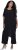 Ulla Popken Layered Chiffon Wrap Jumpsuit Grey - Jeans & Bukser i Store Størrelser – Plus Size - 