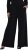 Ulla Popken Wide Leg Elastic Waist Glitter Pants Black - Jeans & Bukser i Store Størrelser – Plus Size - Jeans & bukser, EU 42-70