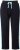 Ulla Popken Side Stripe Elastic Waist Joggers Black - Jeans & Bukser i Store Størrelser – Plus Size - 