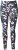 Ulla Popken Quick Drying Botanical Print Sport Leggings Black - Jeans & Bukser i Store Størrelser – Plus Size - 