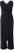 Ulla Popken Draped Sleeveless Glitter Jumpsuit Navy - Jeans & Bukser i Store Størrelser – Plus Size - 