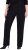 Ulla Popken Rose Wide Leg Stretch Waist Trousers Black - Jeans & Bukser i Store Størrelser – Plus Size - 