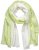 Ulla Popken Ombre Linen Blend Scarf Lime Green - Tilbehør - 