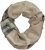 Ulla Popken Plaid Infinity Scarf Brown - Tilbehør - Tørklæder til kvinder