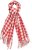 Ulla Popken Houndstooth Fringed Hem Scarf Salsa - Tilbehør - Tørklæder til kvinder