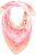 Ulla Popken Square Tie Dye Scarf Light Pink - Tilbehør - Tørklæder til kvinder