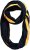 Ulla Popken Neon Stripe Infinity Scarf Navy - Tilbehør - 