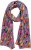 Ulla Popken Pepper Print Scarf Coral - Tilbehør - 