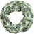 Ulla Popken Leaf Print Infinity Scarf Pistachio - Tilbehør - Tørklæder til kvinder