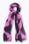 Ulla Popken Two Tone Fringed Hem Scarf Bold Pink - Tilbehør - Tørklæder til kvinder