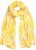 Ulla Popken Circle Print Scarf Yellow - Tilbehør - 
