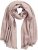 Ulla Popken Fringed Hem Knit Scarf Mocha Brown - Tilbehør - 